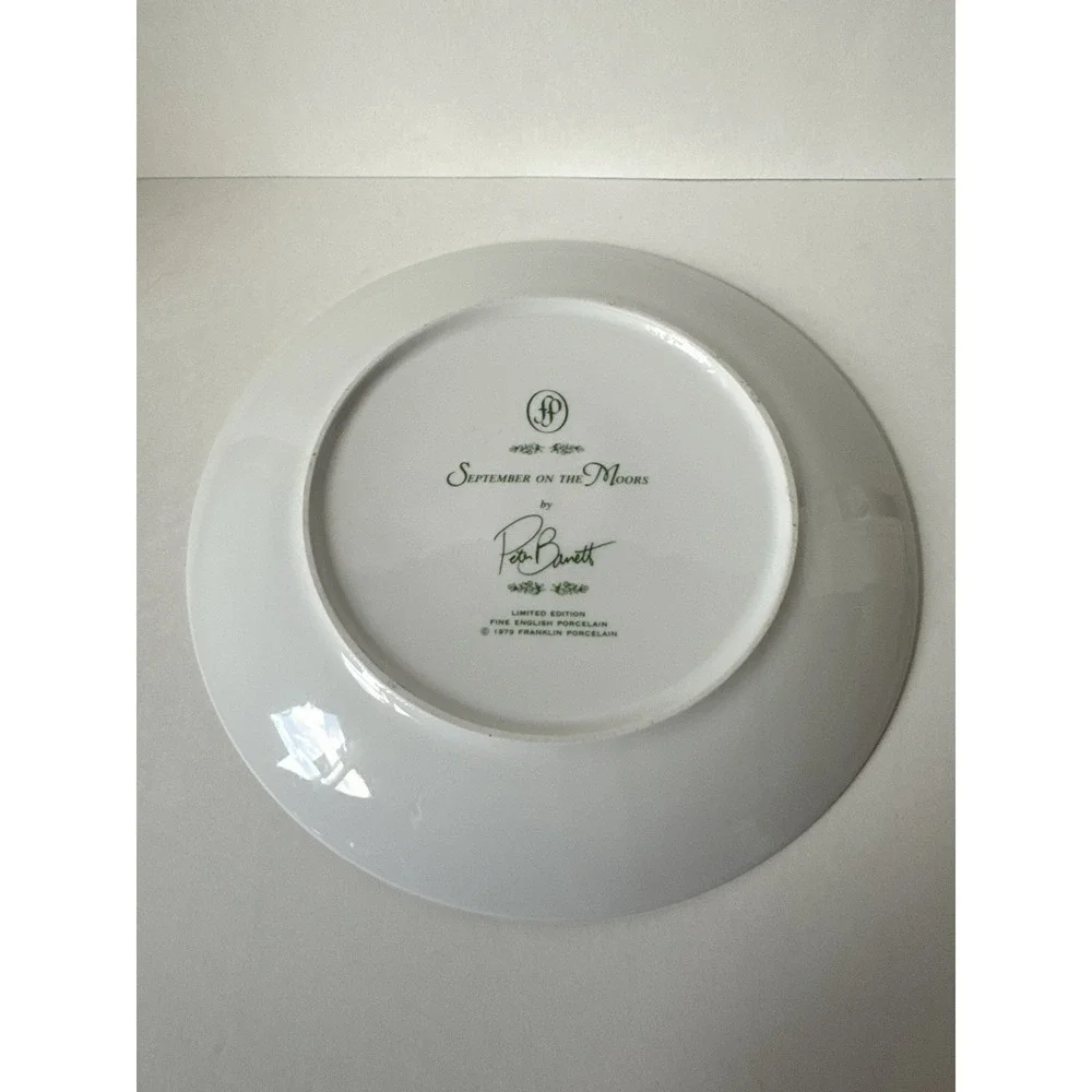 1979 September on the Moors Collector Plate Limited Edition Grouse & Deer 9
